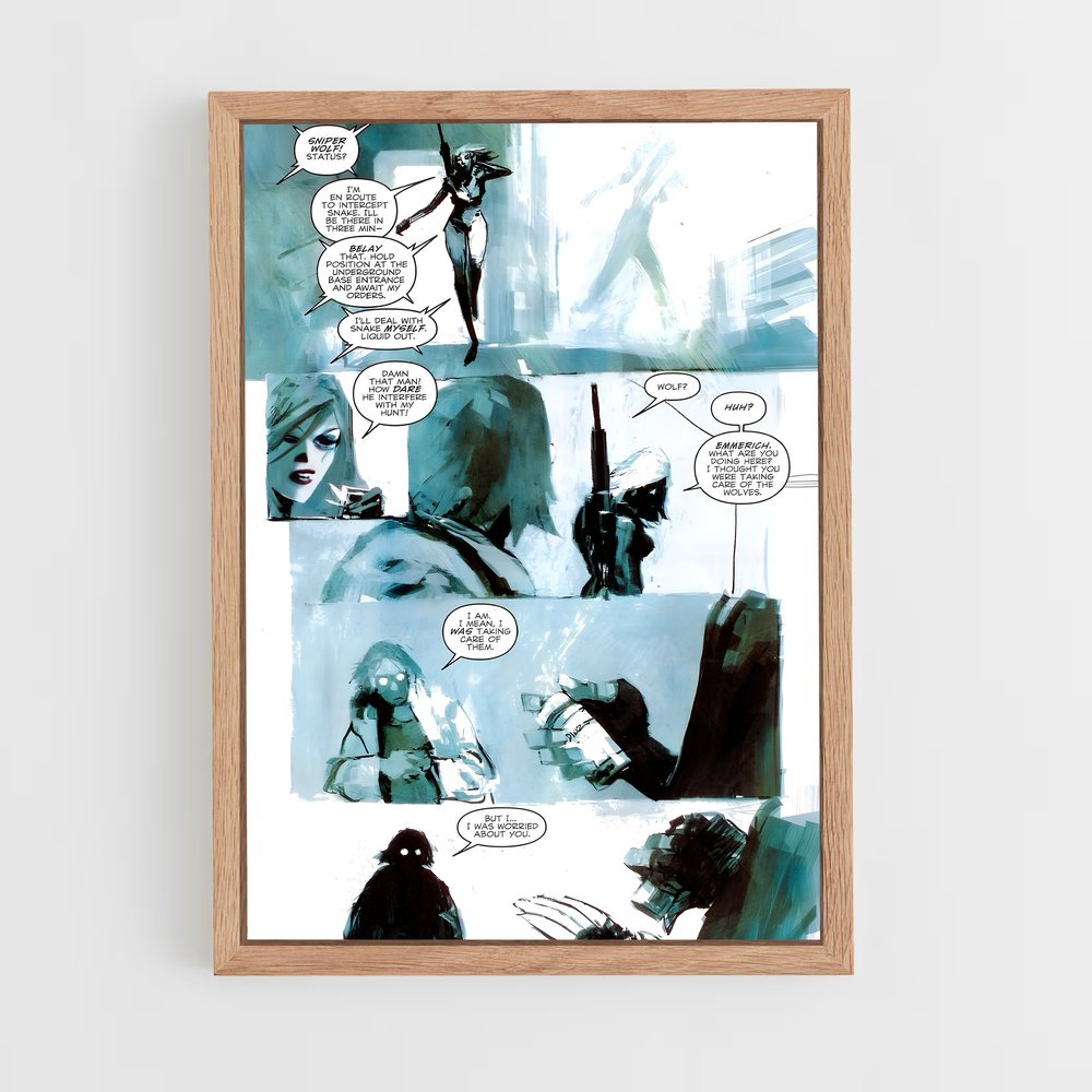 Poster Comics en Couleurs – affiche Metal gear solid (vue 4)