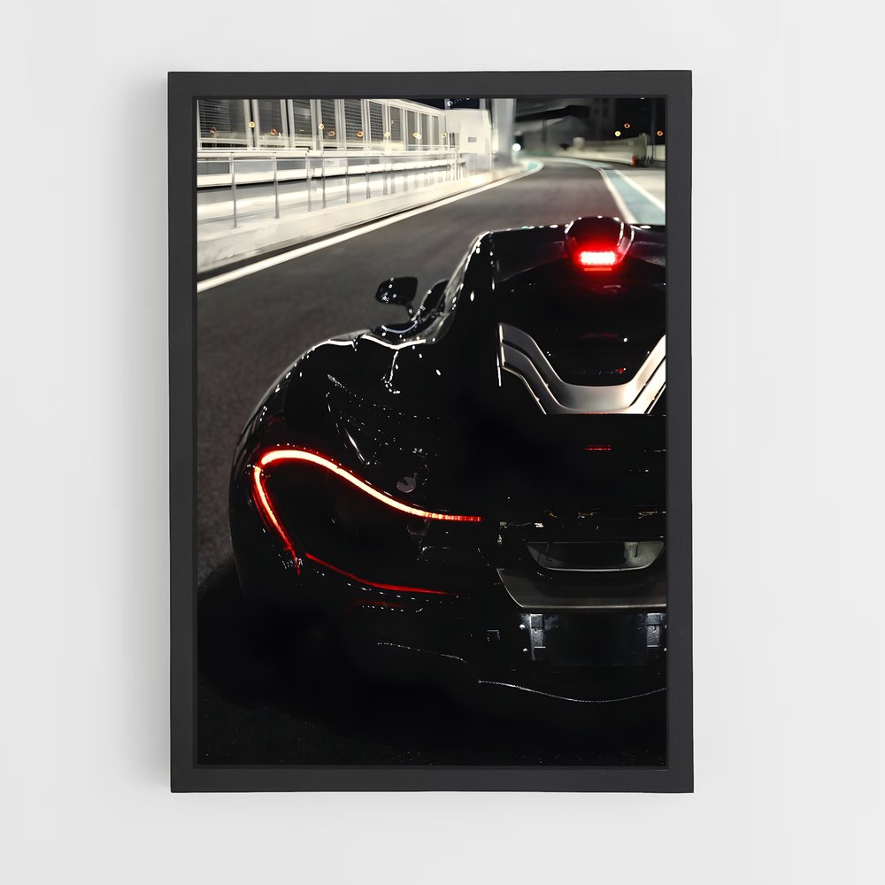 Poster Noir Éclair – affiche Mclaren (vue 2)