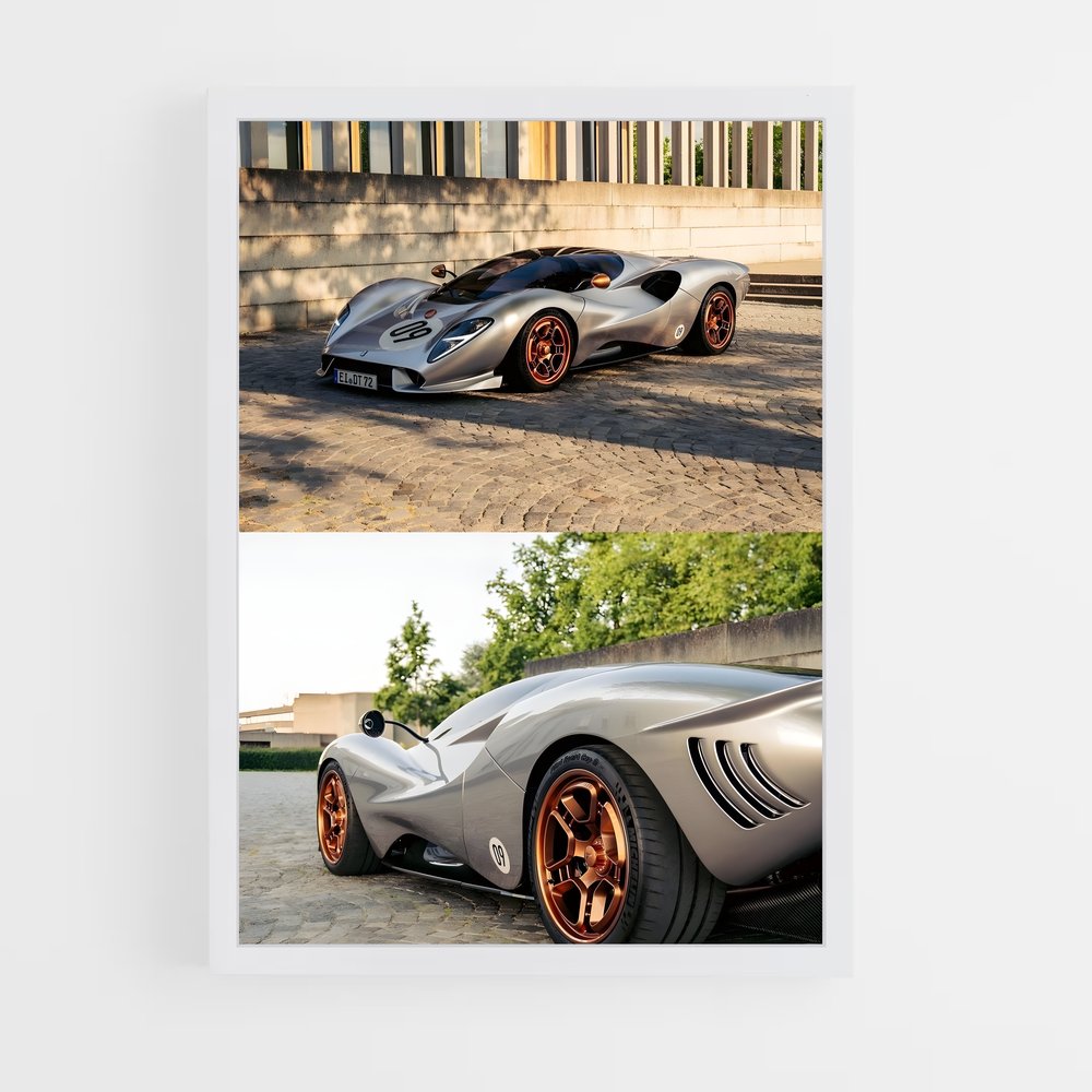 Poster Vitesse audace – affiche De Tomaso (vue 3)