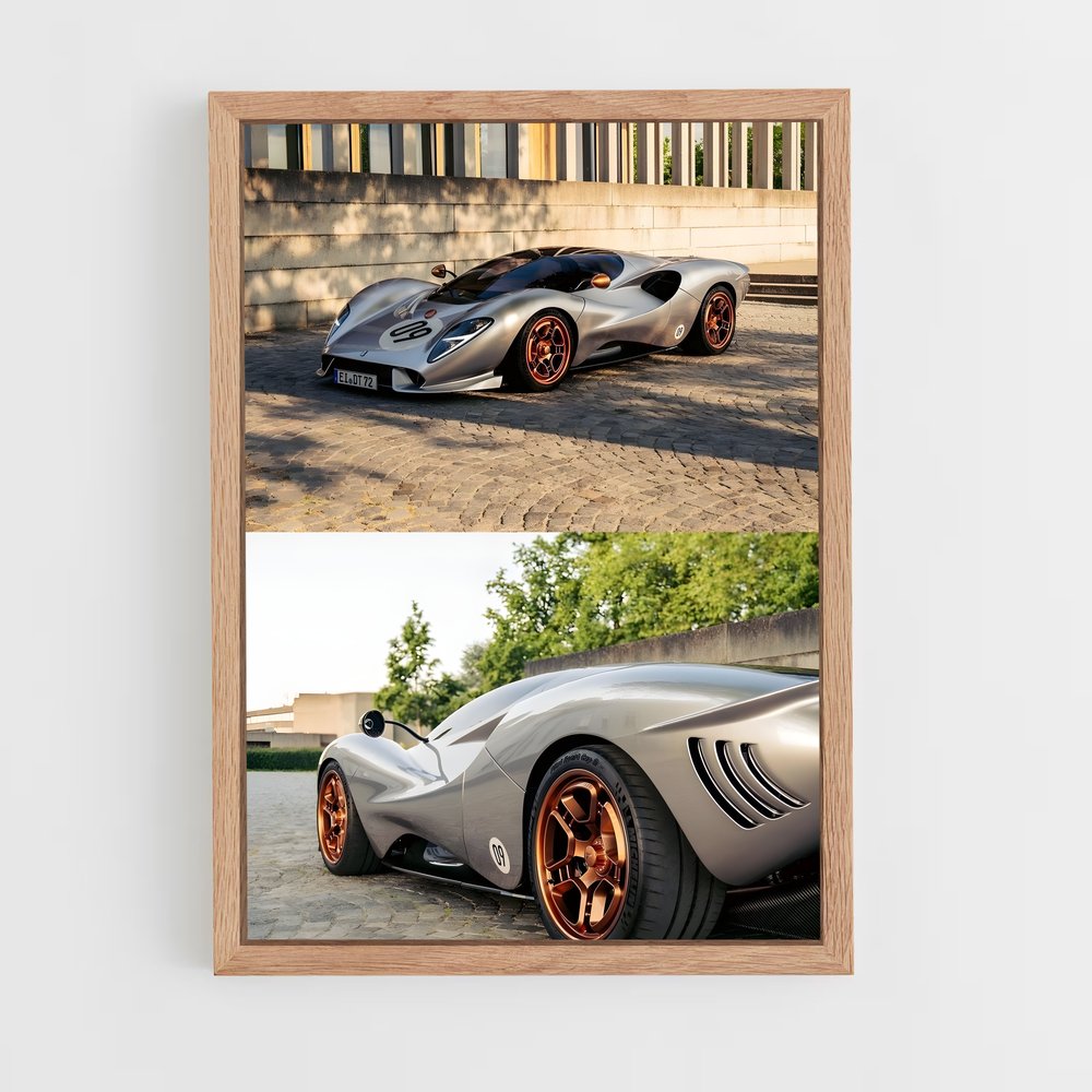 Poster Vitesse audace – affiche De Tomaso (vue 4)