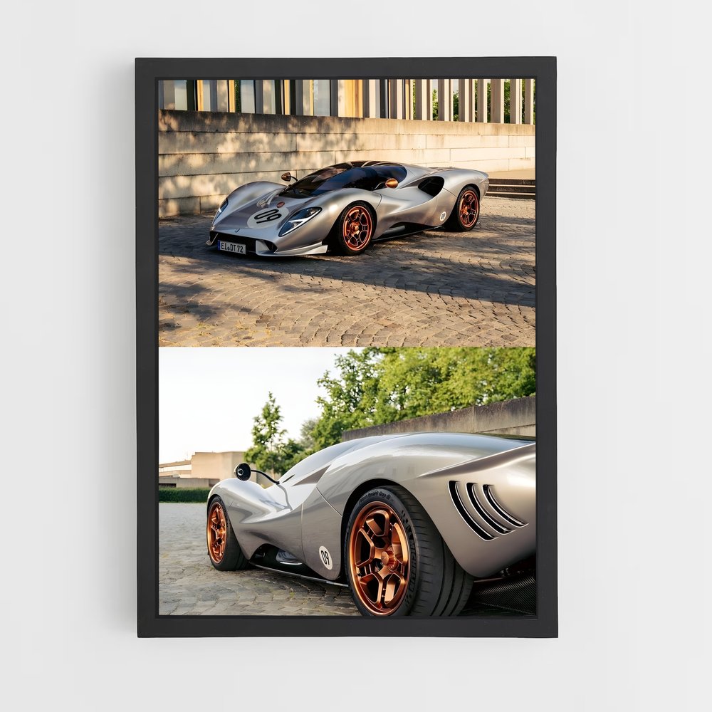 Poster Vitesse audace – affiche De Tomaso (vue 2)