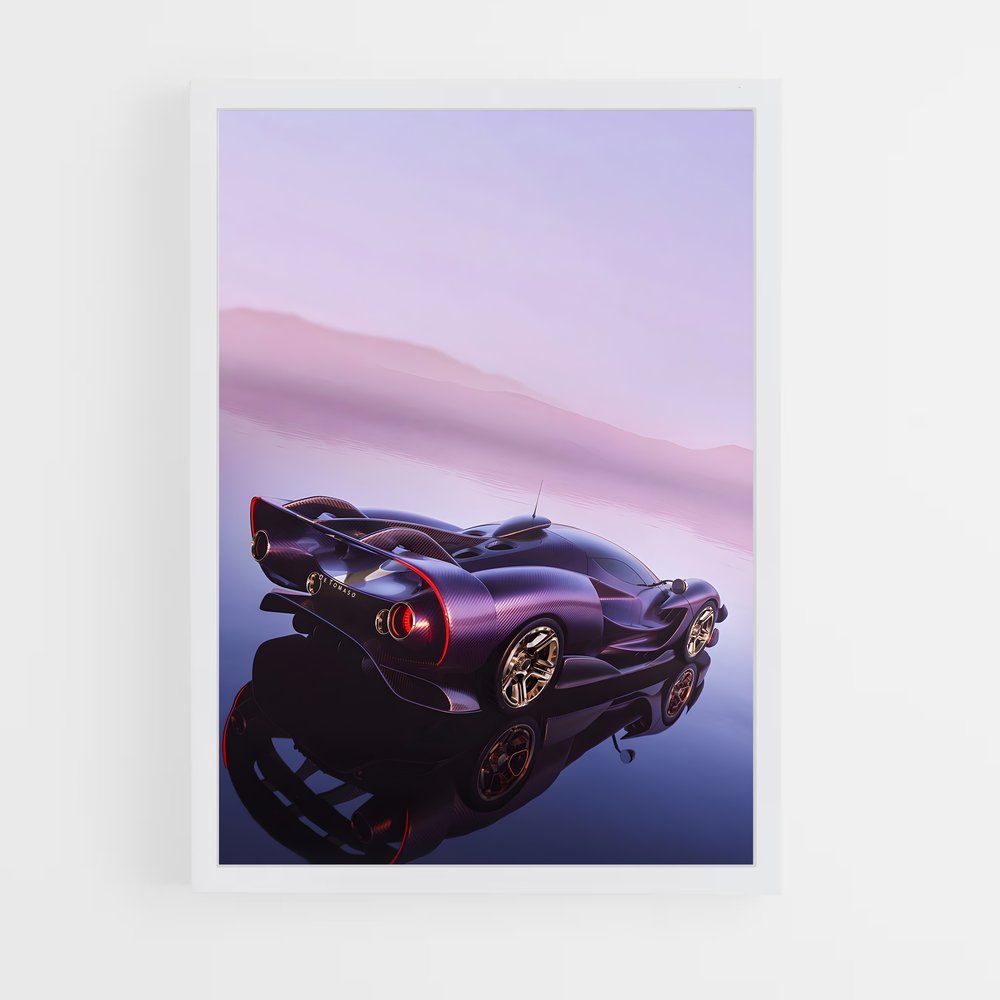 Poster Reflet Mécanique – affiche De Tomaso (vue 3)