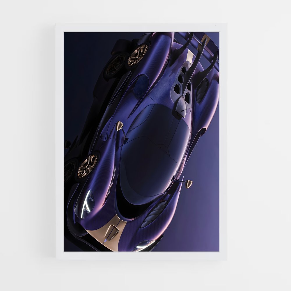 Poster ciel violet – affiche De Tomaso (vue 3)
