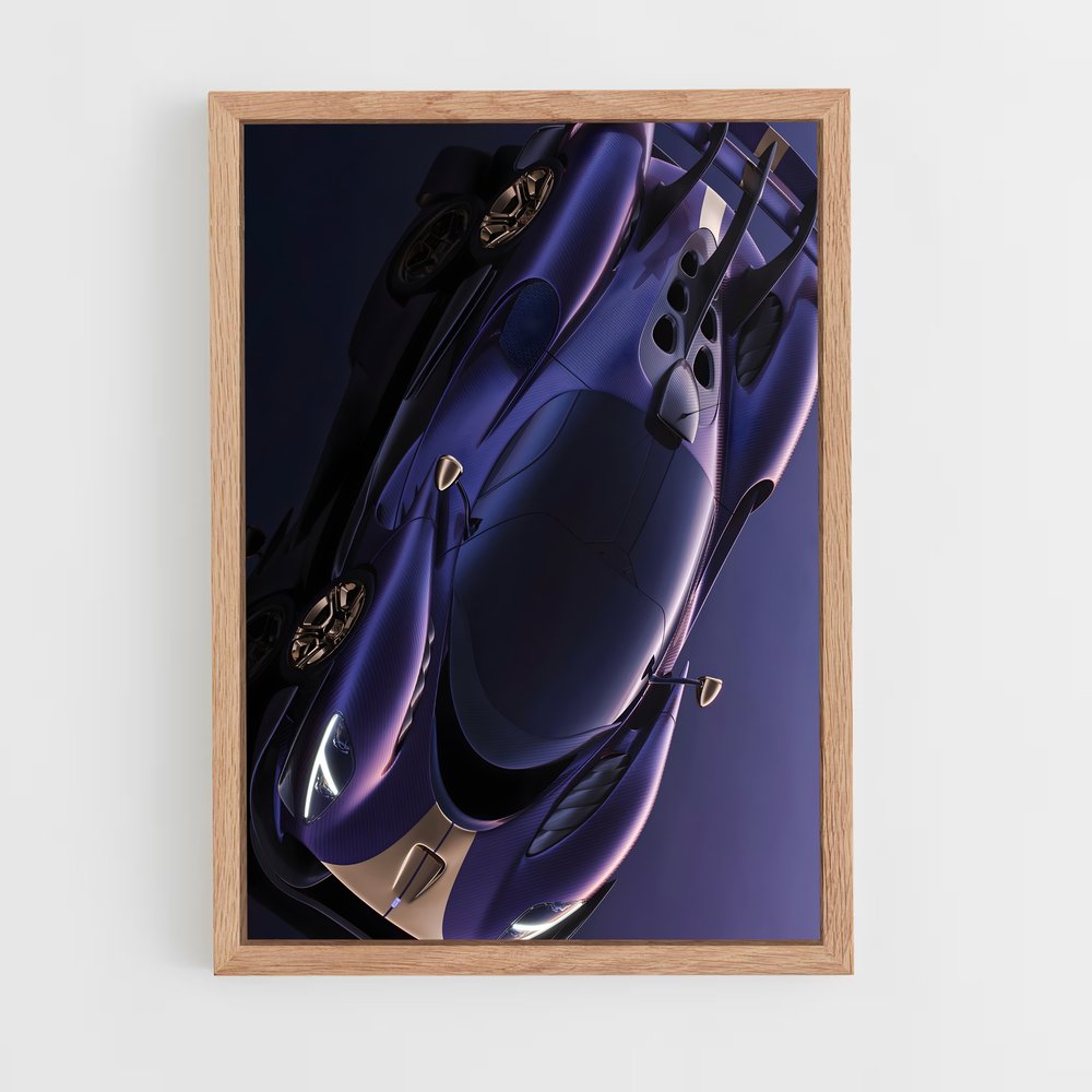 Poster ciel violet – affiche De Tomaso (vue 4)