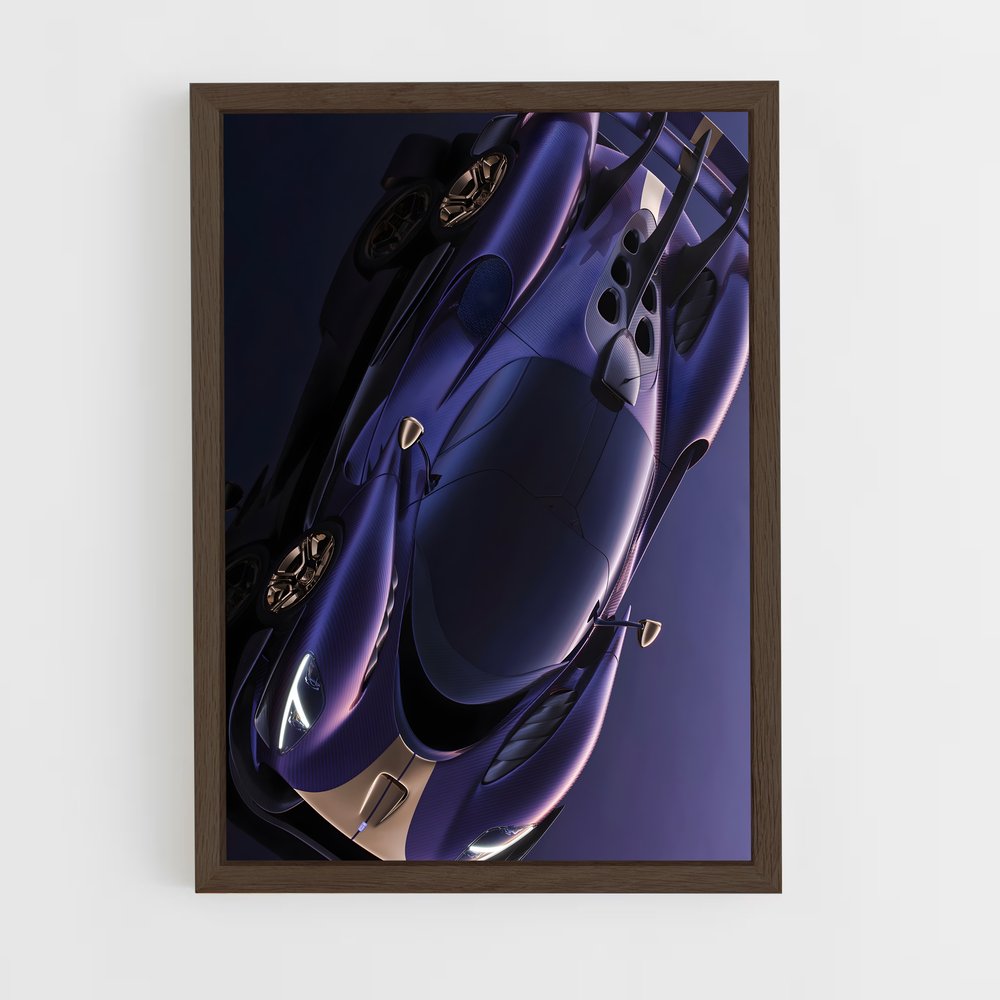Poster ciel violet – affiche De Tomaso (vue 5)