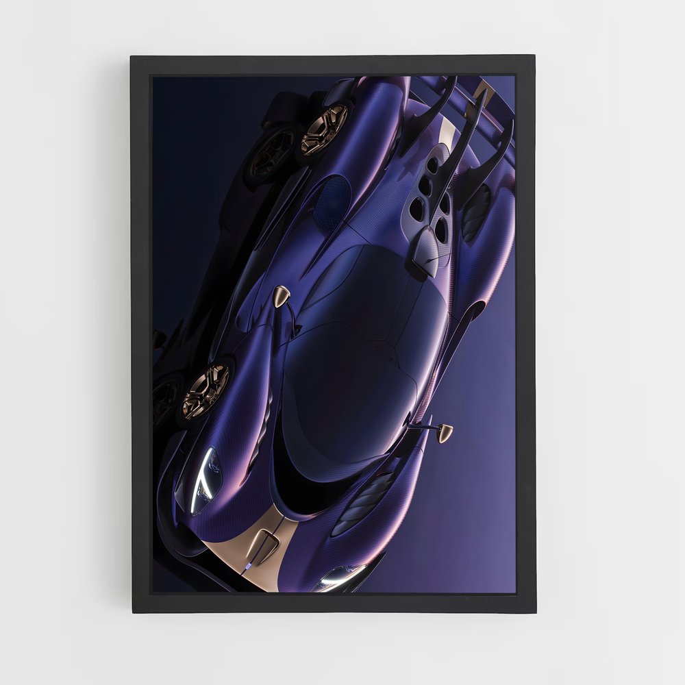 Poster ciel violet – affiche De Tomaso (vue 2)