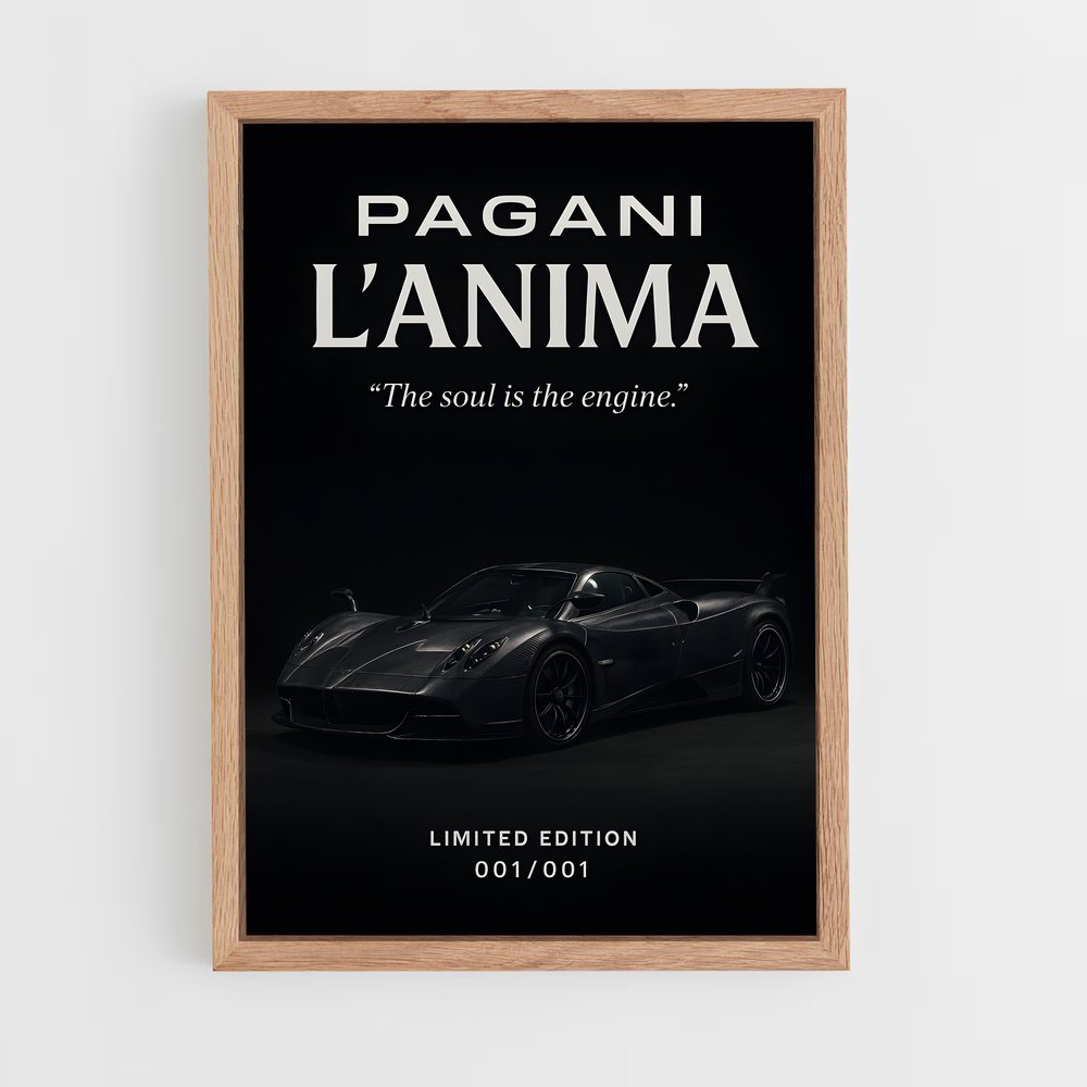 Poster Pagani Noir (vue 4)