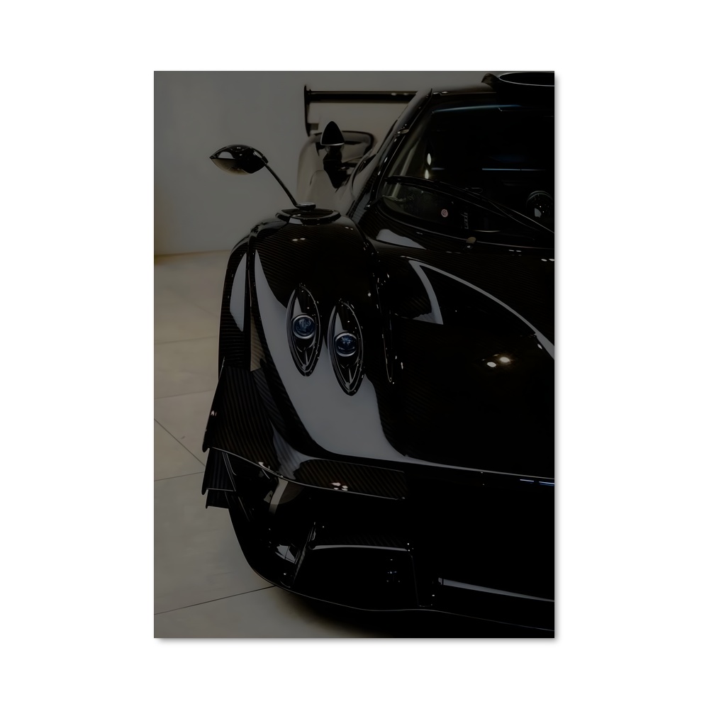 Poster Noir et Blanc Passion – affiche Pagani