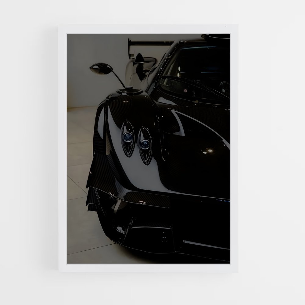 Poster Noir et Blanc Passion – affiche Pagani (vue 3)