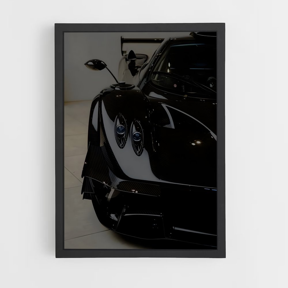 Poster Noir et Blanc Passion – affiche Pagani (vue 2)