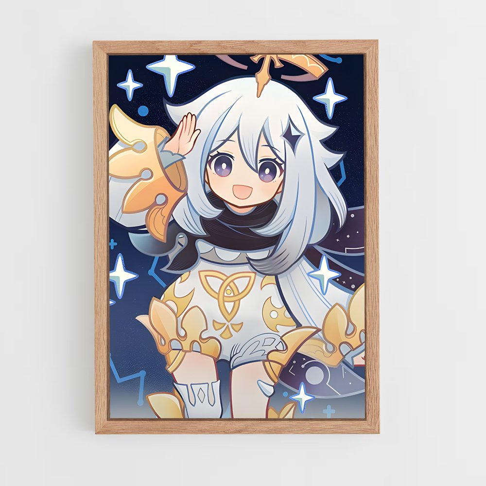 Poster L'ombre de Paimon – affiche Genshin impact (vue 4)