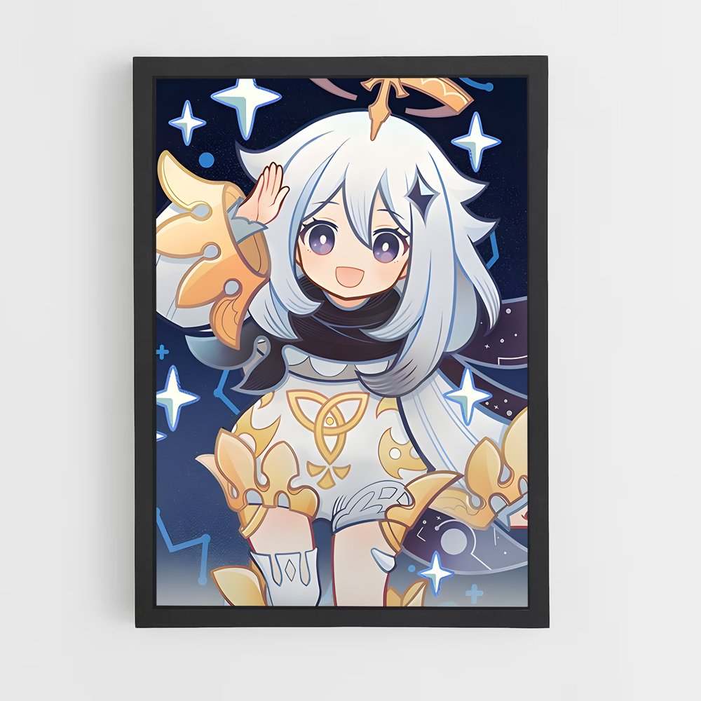 Poster L'ombre de Paimon – affiche Genshin impact (vue 2)