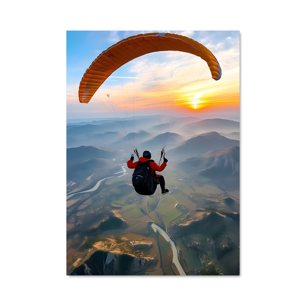 Poster Paragliding sommets