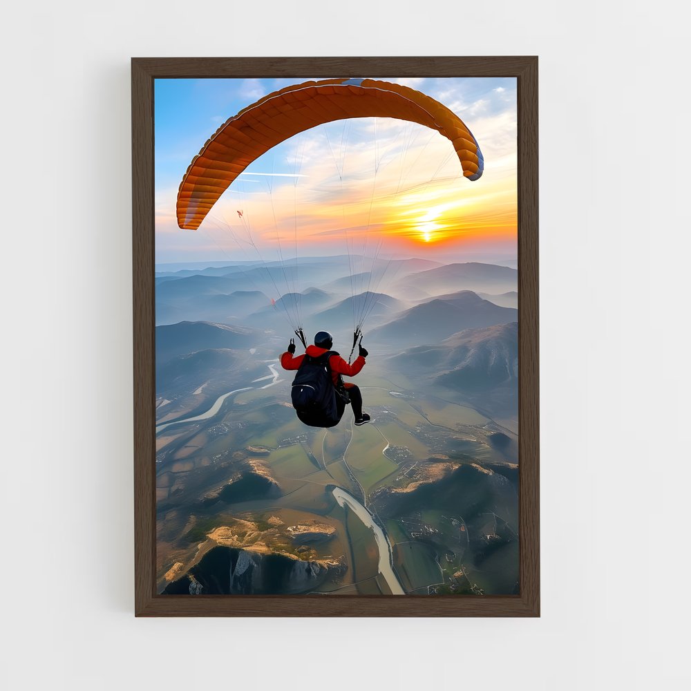 Poster Paragliding sommets – affiche Parapente (vue 5)