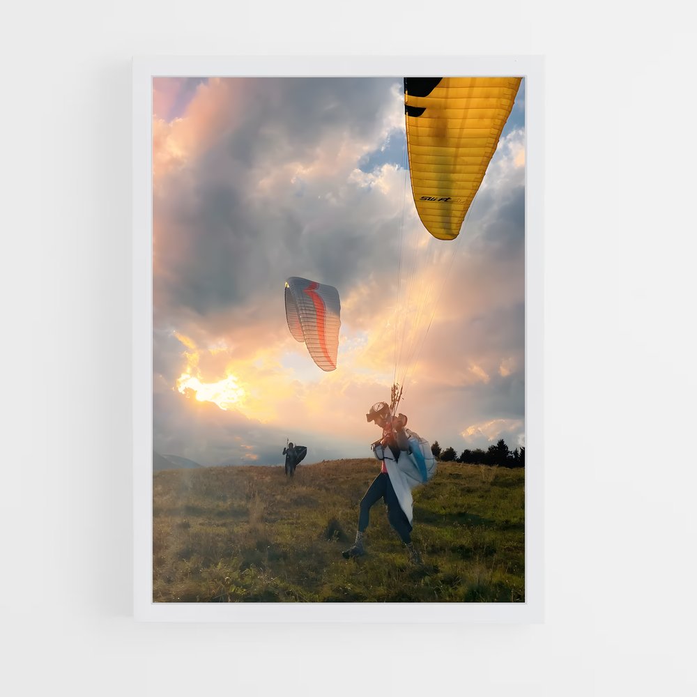Poster Paragliding rêves – affiche Parapente (vue 3)