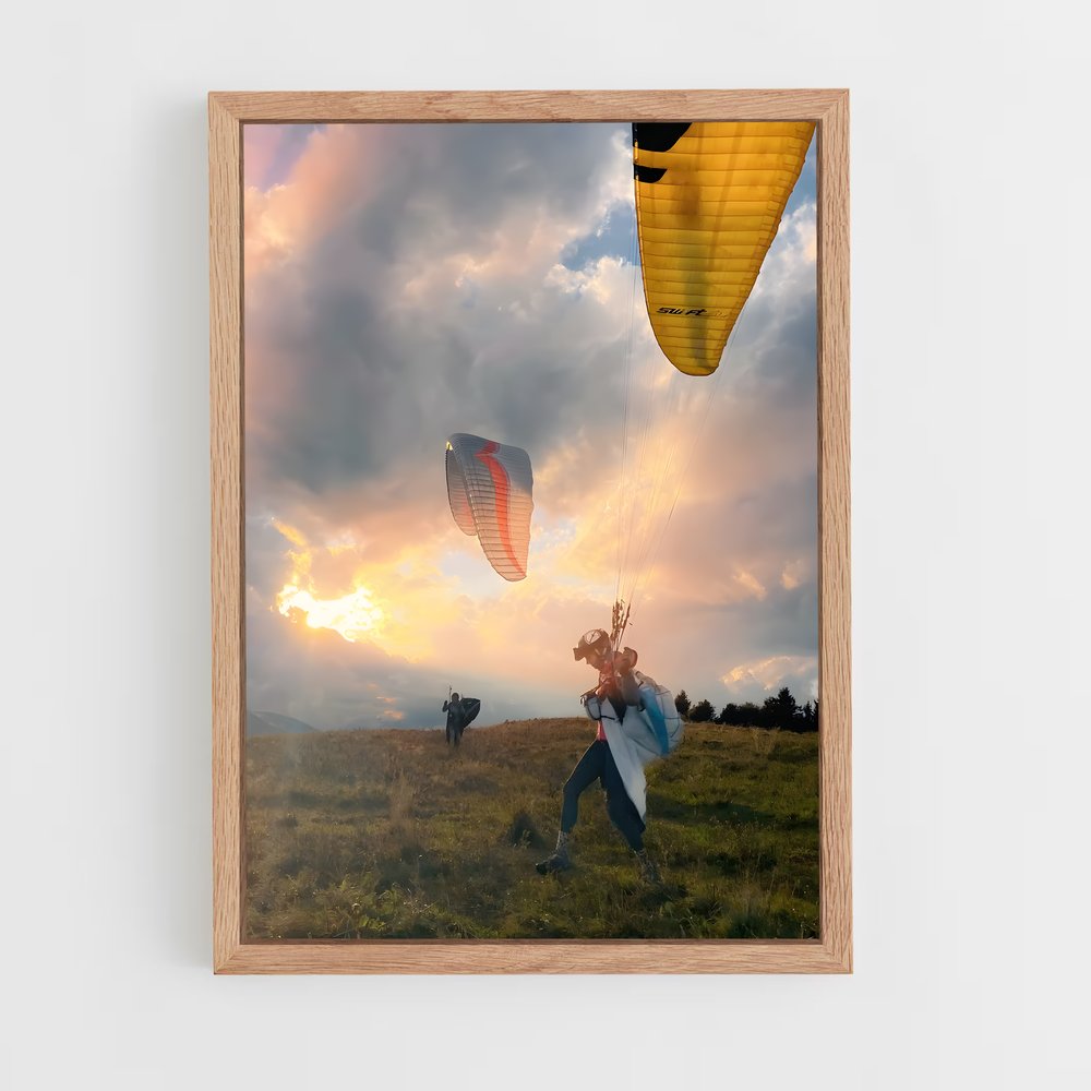 Poster Paragliding rêves – affiche Parapente (vue 4)