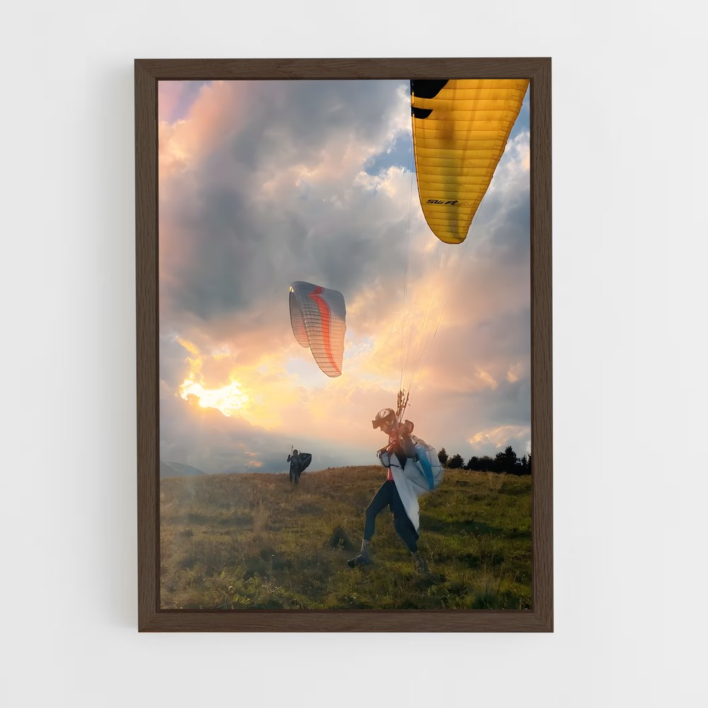 Poster Paragliding rêves – affiche Parapente (vue 5)