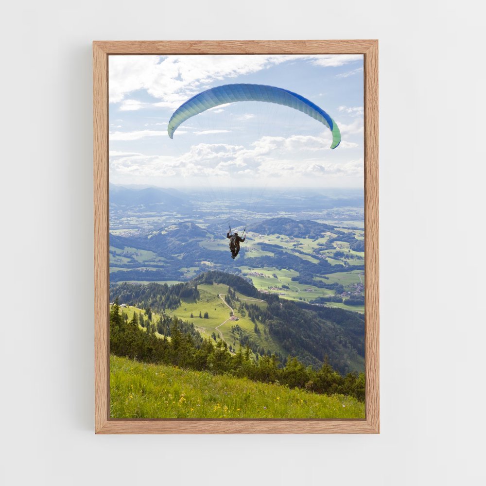 Poster Paragliding de cimes – affiche Parapente (vue 4)