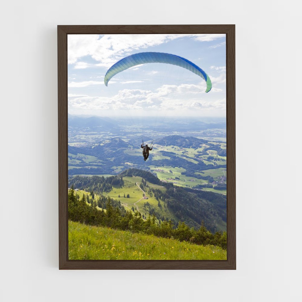 Poster Paragliding de cimes – affiche Parapente (vue 5)