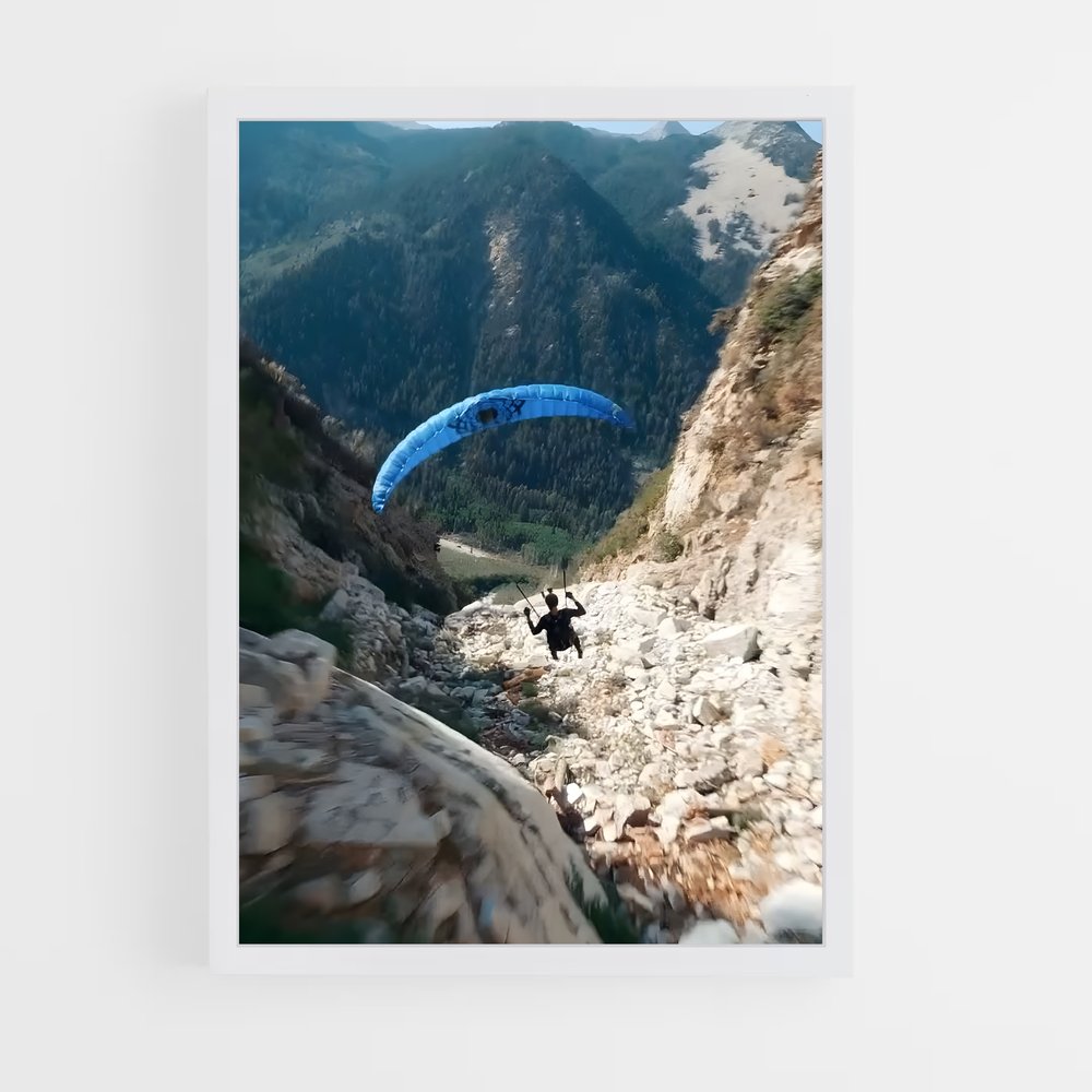 Poster Paragliding de sommets – affiche Parapente (vue 3)