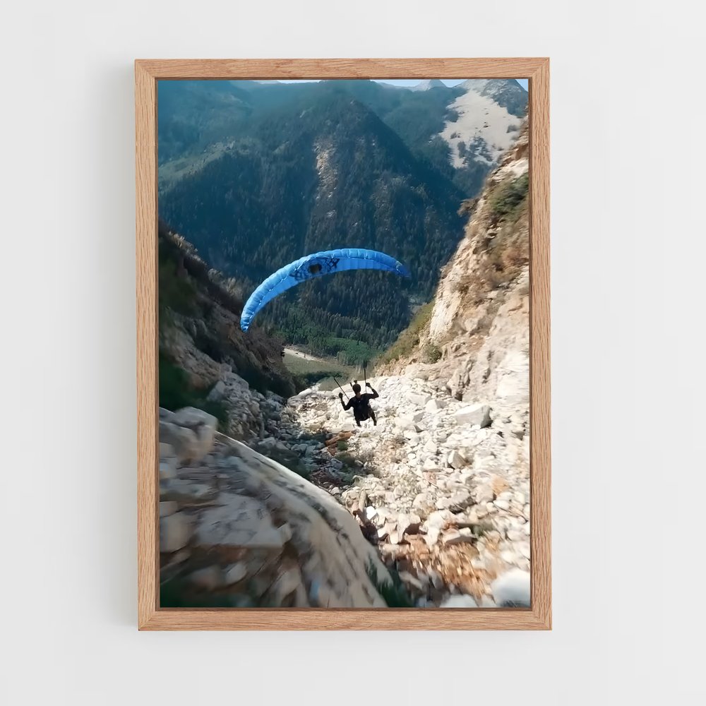 Poster Paragliding de sommets – affiche Parapente (vue 4)