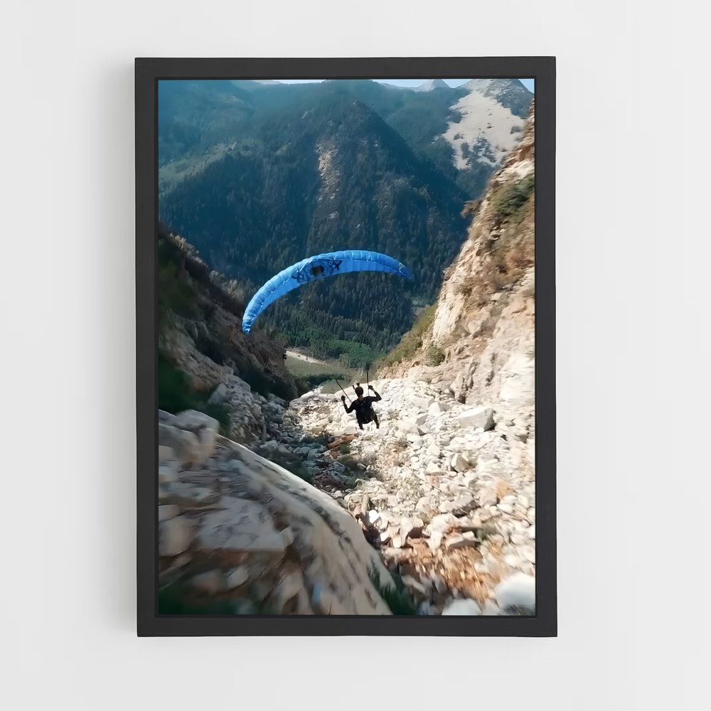 Poster Paragliding de sommets – affiche Parapente (vue 2)