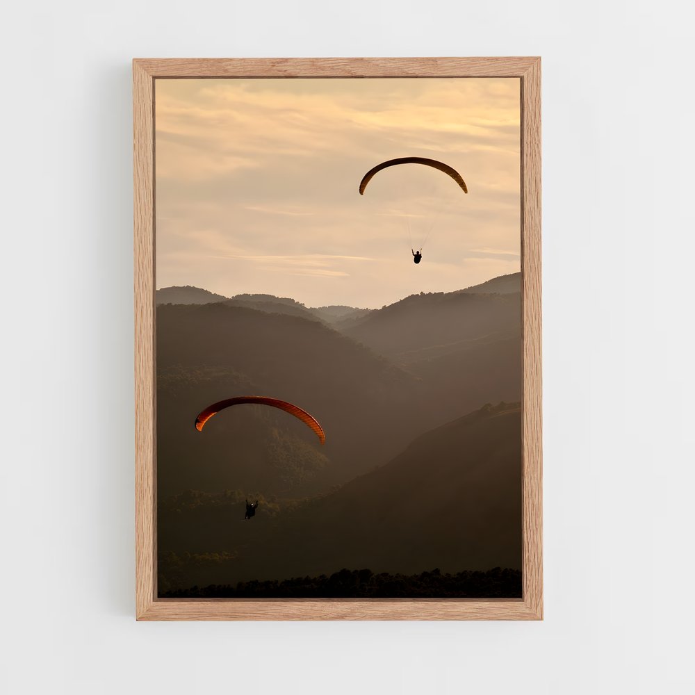 Poster Survol Éthéré – affiche Parapente (vue 4)