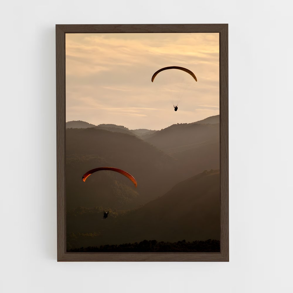 Poster Survol Éthéré – affiche Parapente (vue 5)