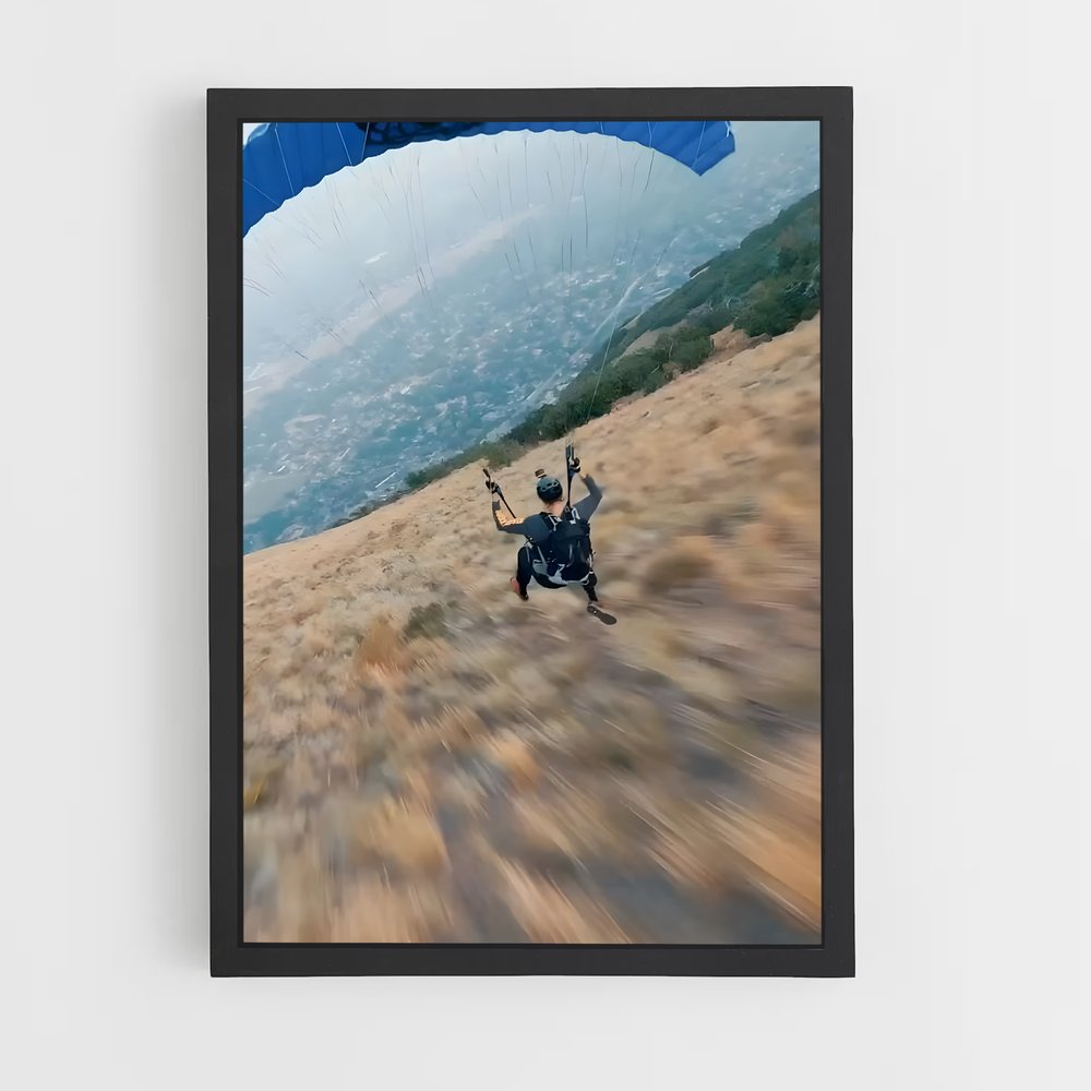 Poster Paragliding nouveaux – affiche Parapente (vue 2)