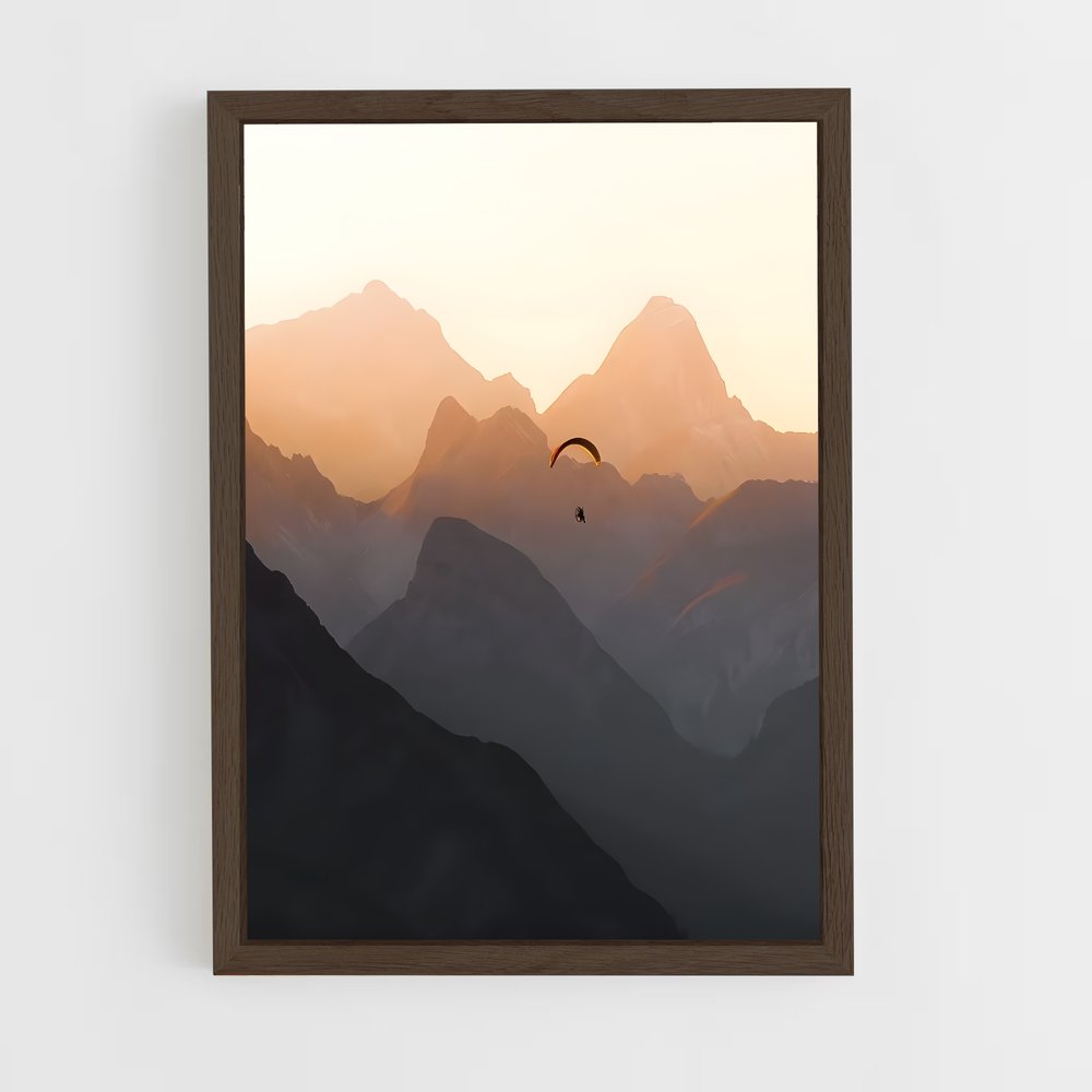 Poster Paragliding D'un – affiche Parapente (vue 5)