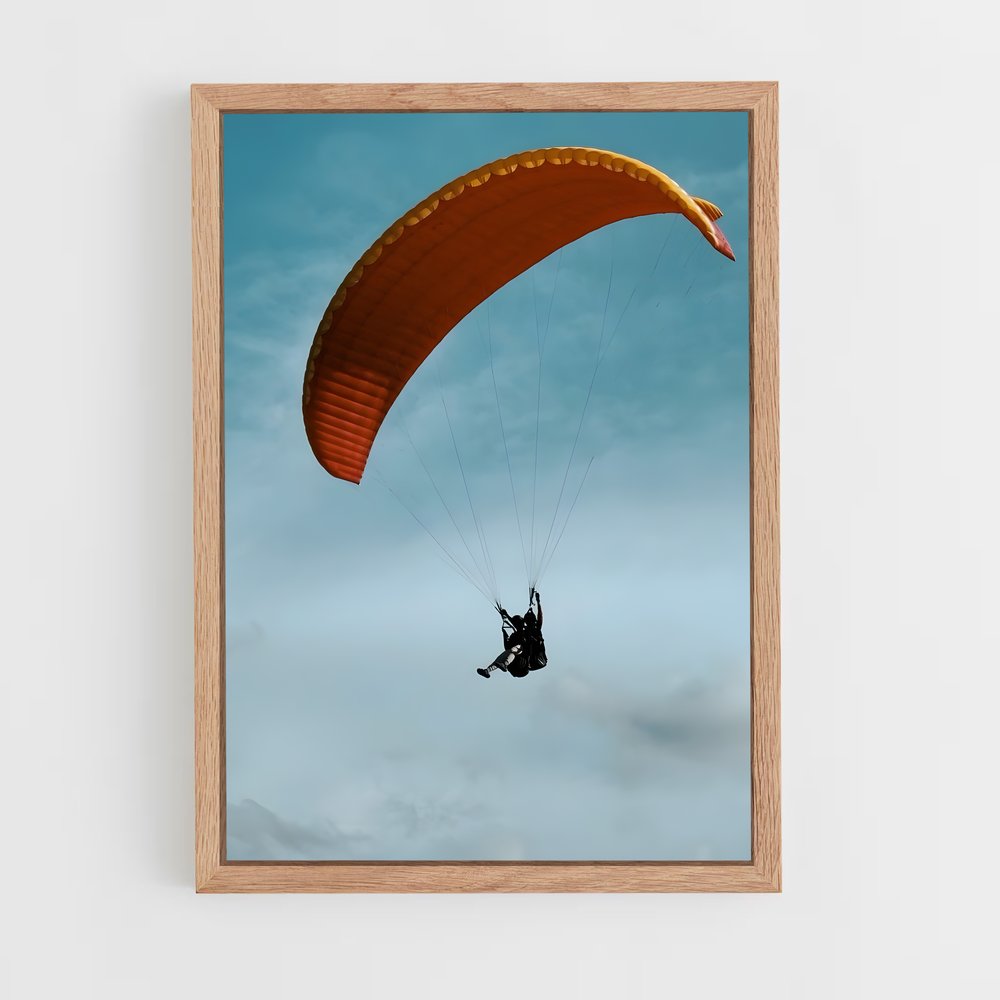 Poster Paragliding nuages – affiche Parapente (vue 4)