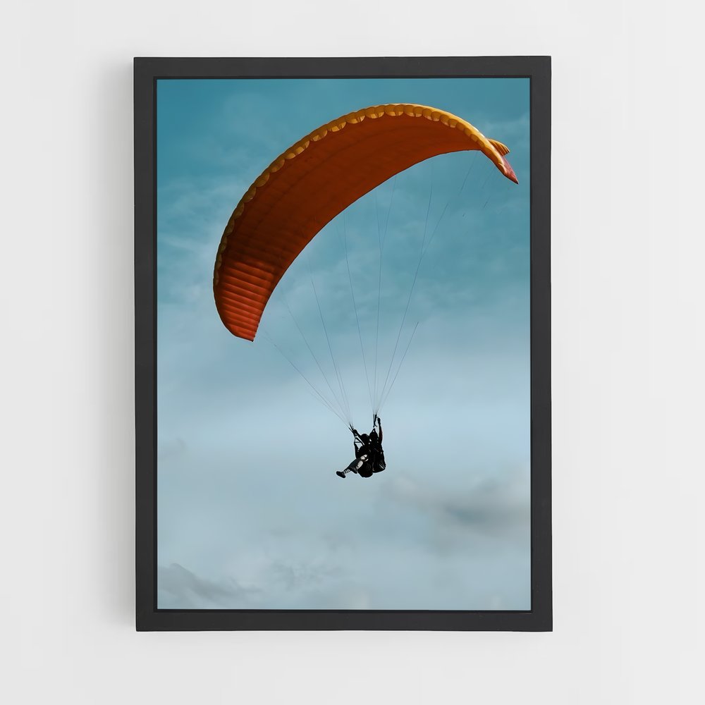 Poster Paragliding nuages – affiche Parapente (vue 2)