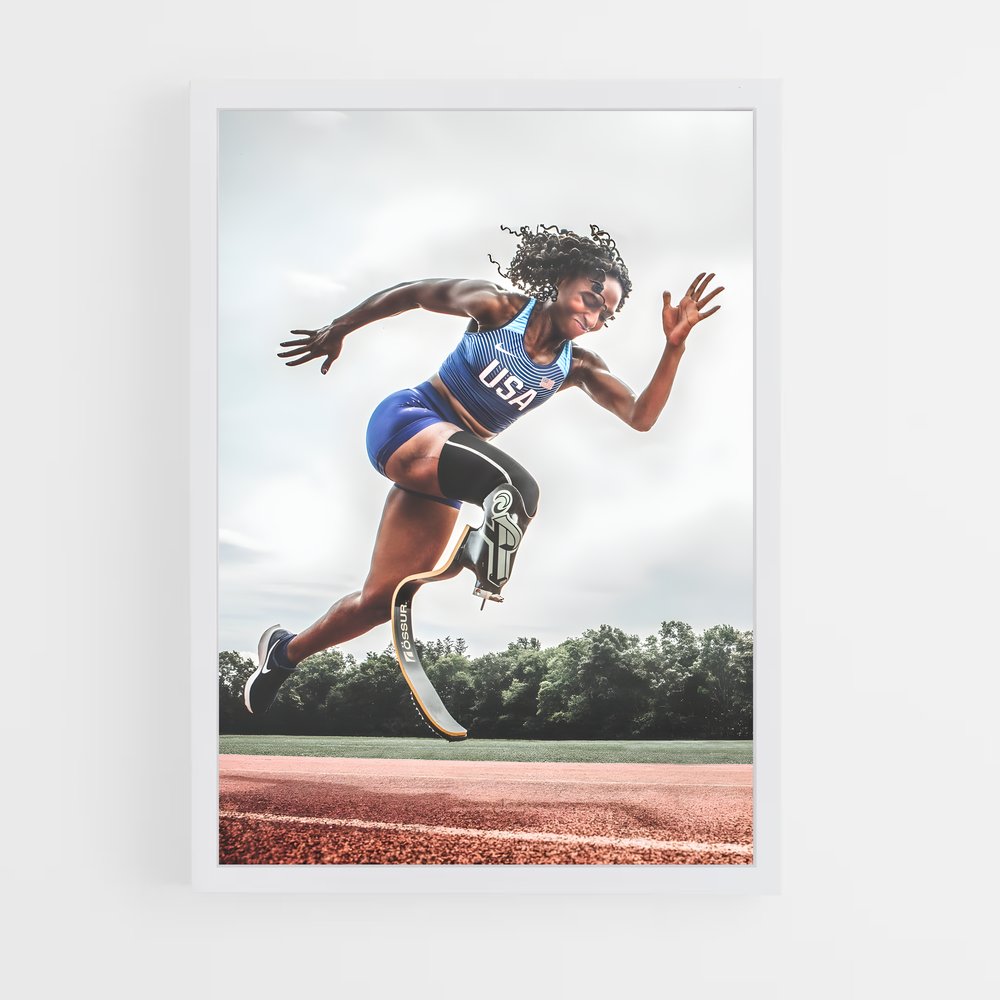 Poster En Piste pour la Victoire – affiche Jeux Olympiques (vue 3)