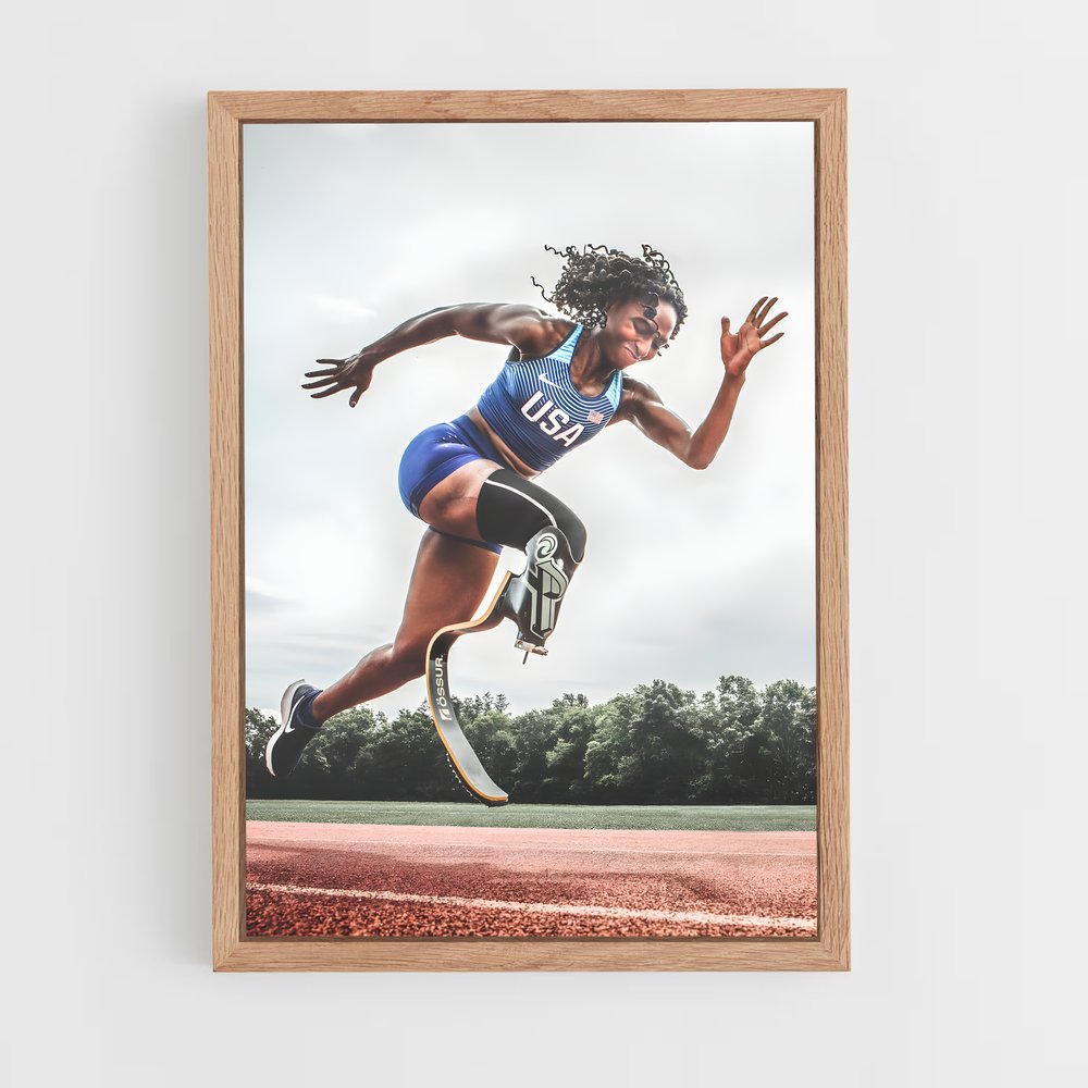 Poster En Piste pour la Victoire – affiche Jeux Olympiques (vue 4)