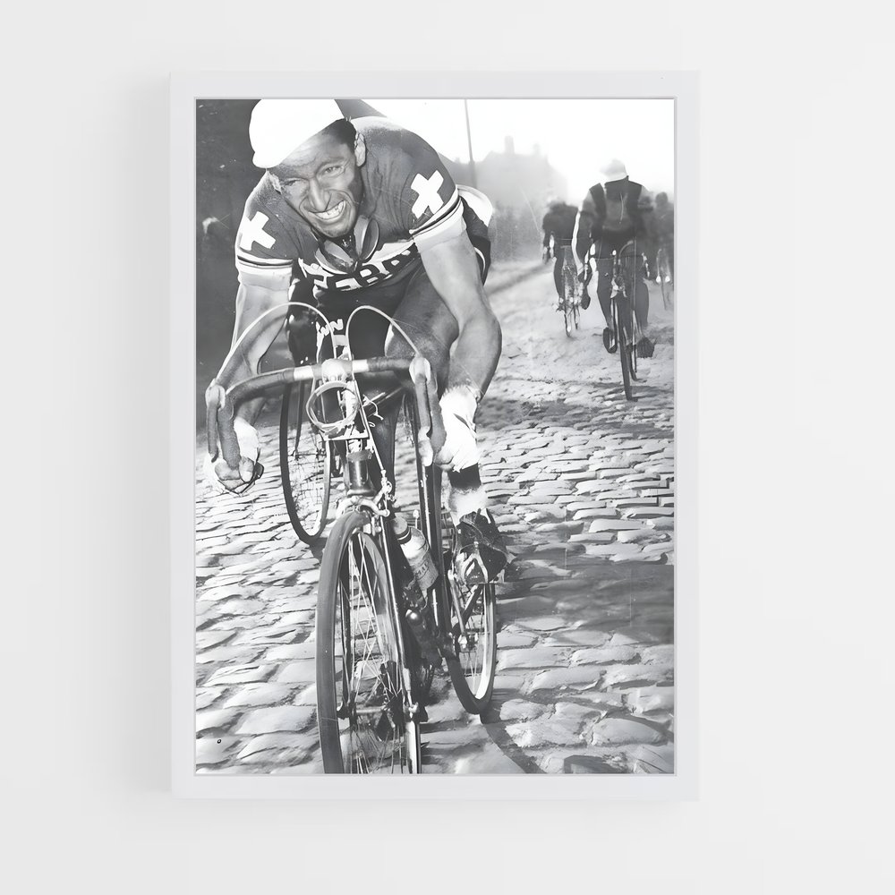 Poster La Route Pavée – affiche Cyclisme (vue 3)