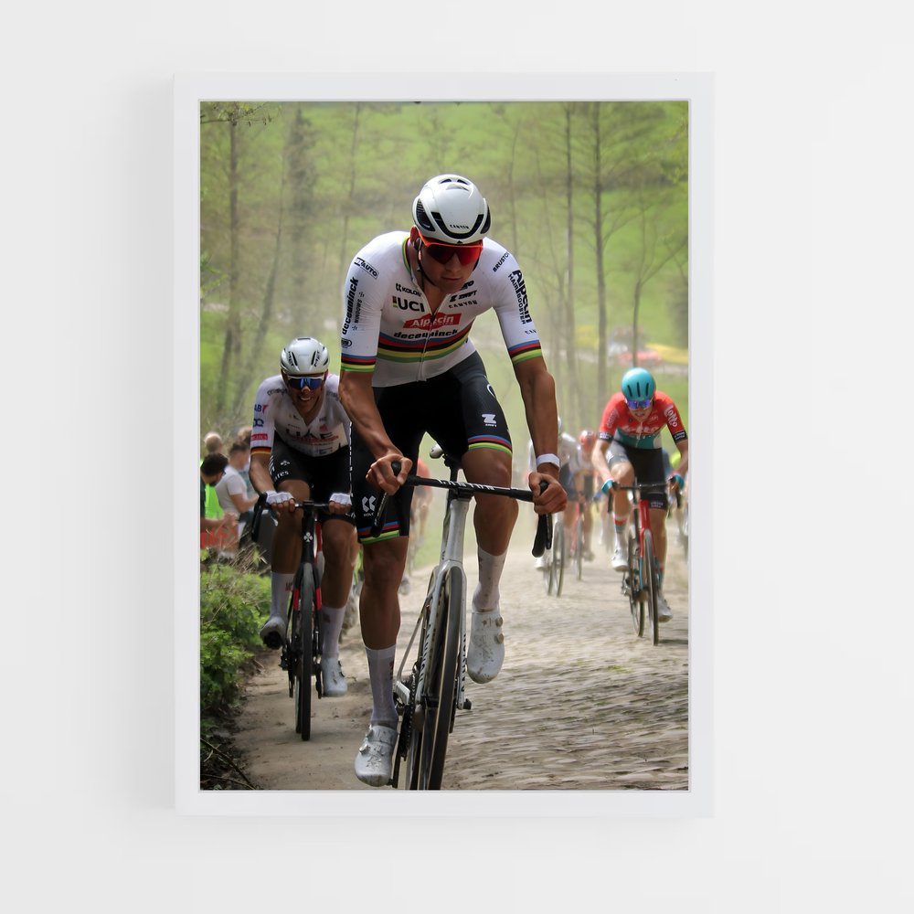 Poster route cycliste – affiche Cyclisme (vue 3)
