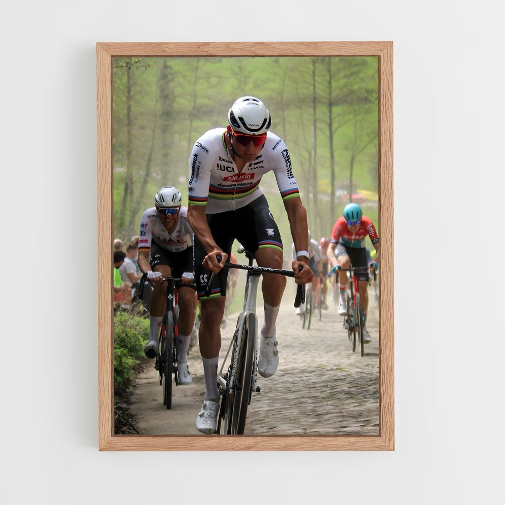 Poster route cycliste – affiche Cyclisme (vue 4)