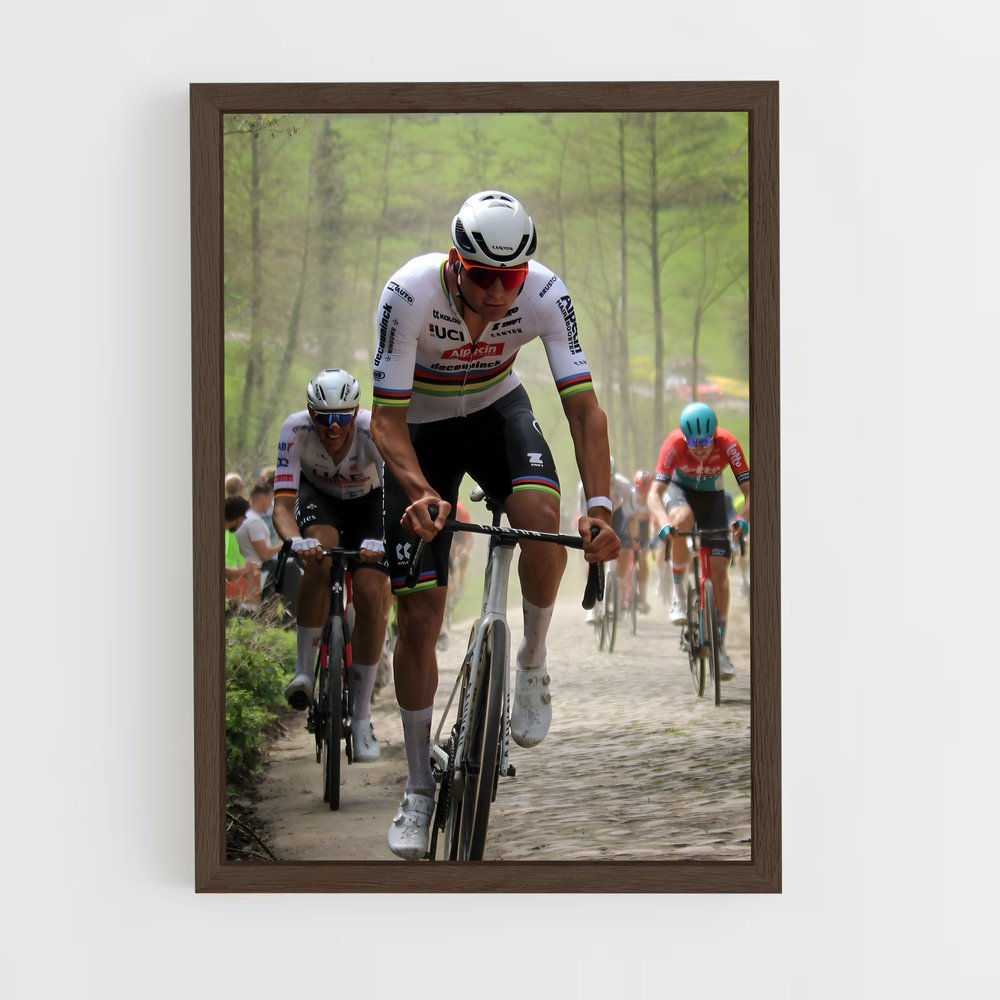 Poster route cycliste – affiche Cyclisme (vue 5)