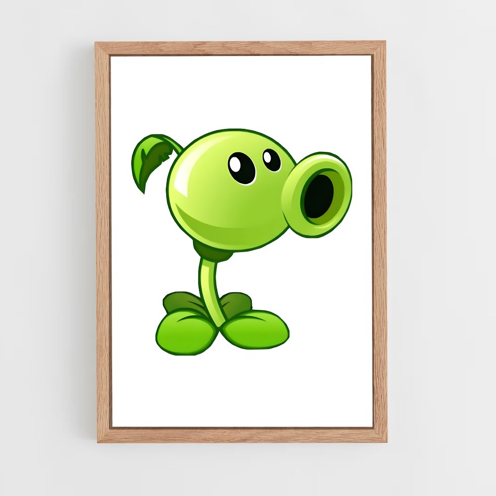 Poster Peashooter Froggy – affiche Plants vs zombies (vue 4)