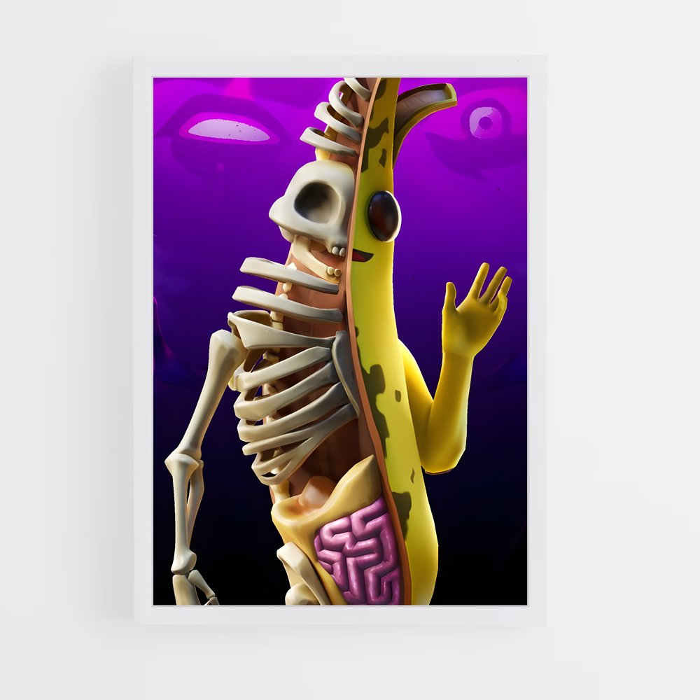 Poster Peely le Squelette Banana – affiche Fortnite (vue 3)