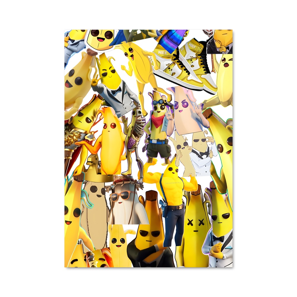Poster Banane Folle – affiche Fortnite