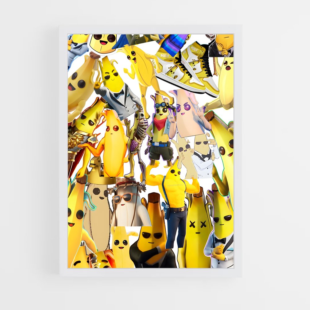 Poster Banane Folle – affiche Fortnite (vue 3)