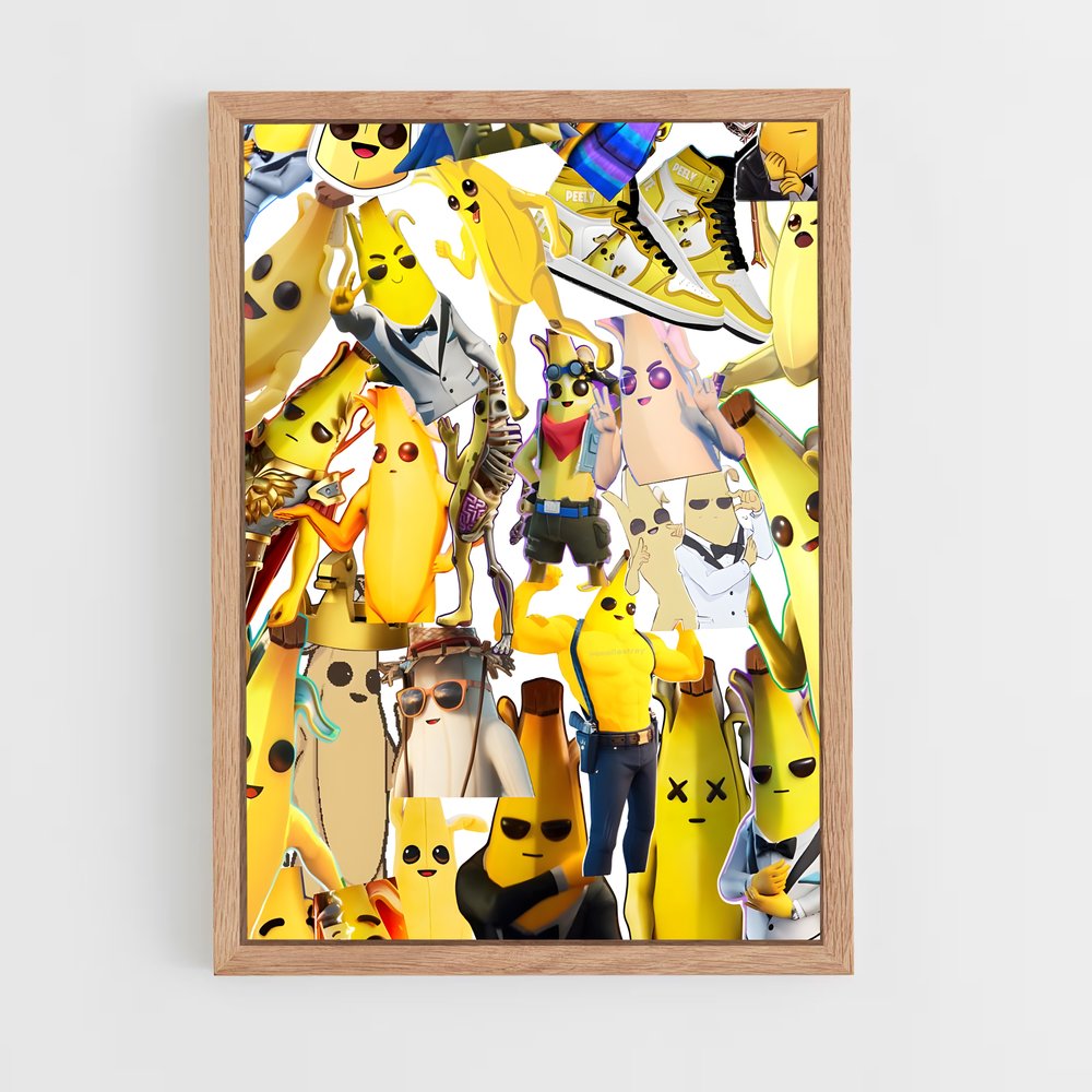 Poster Banane Folle – affiche Fortnite (vue 4)