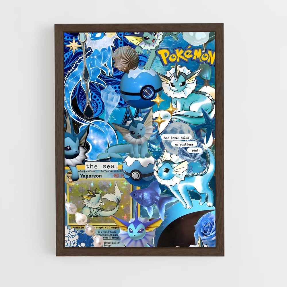 Poster Voyage Aquatique – affiche Pokemon (vue 5)