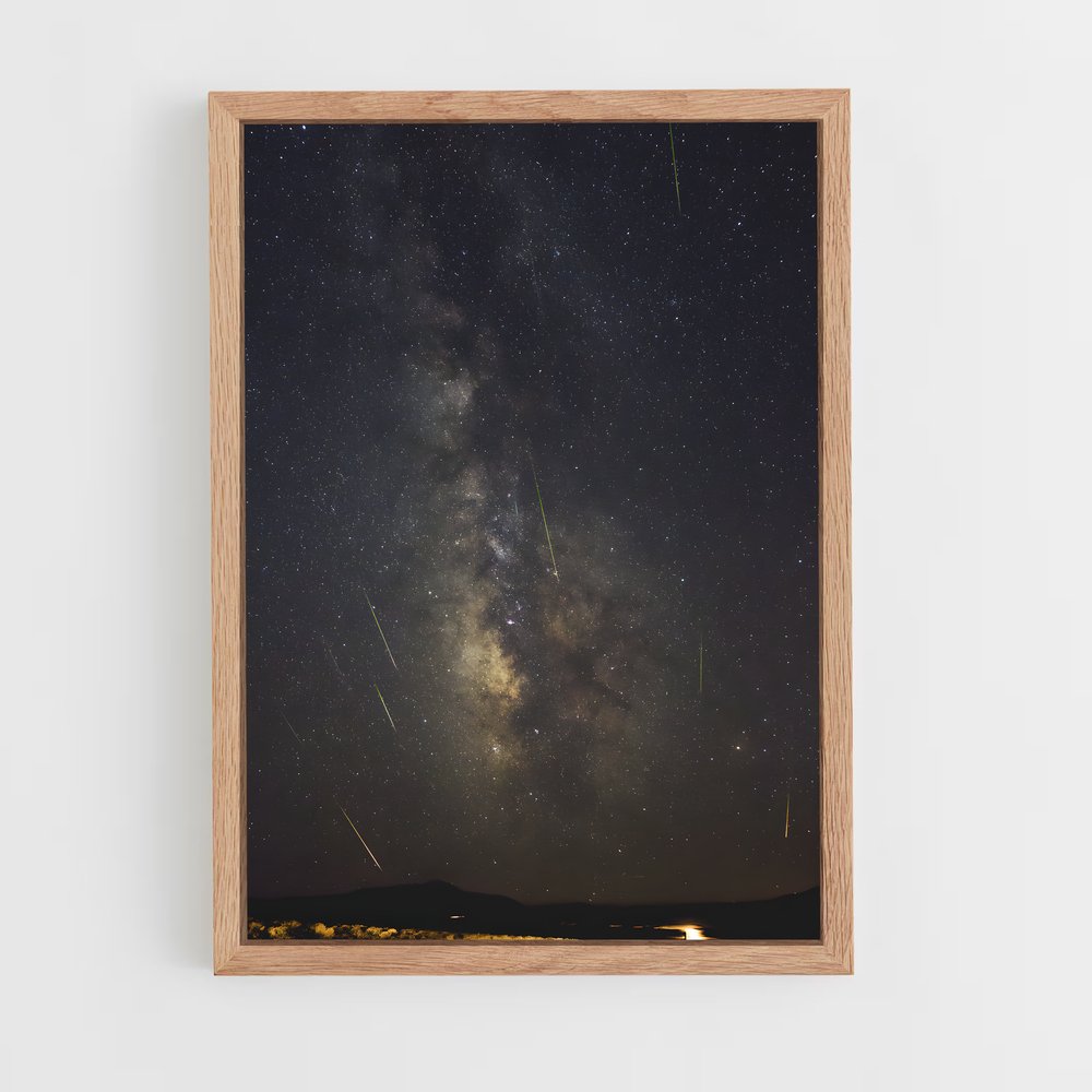 Poster Perseids éblouissant – affiche Univers (vue 4)