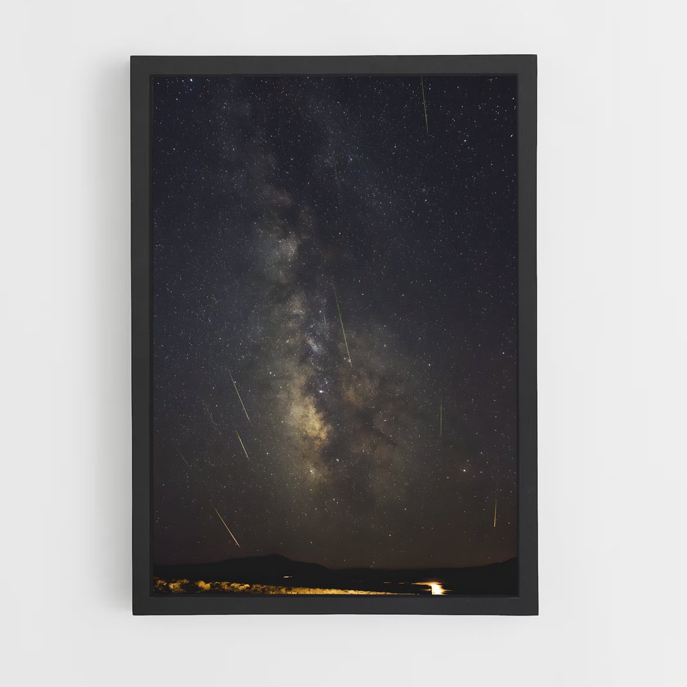Poster Perseids éblouissant – affiche Univers (vue 2)