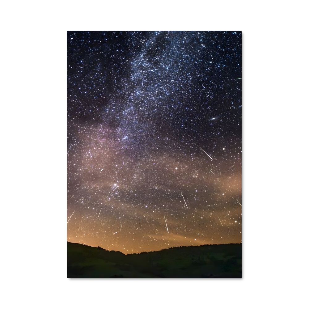 Poster magnifique des Perséides – affiche Univers