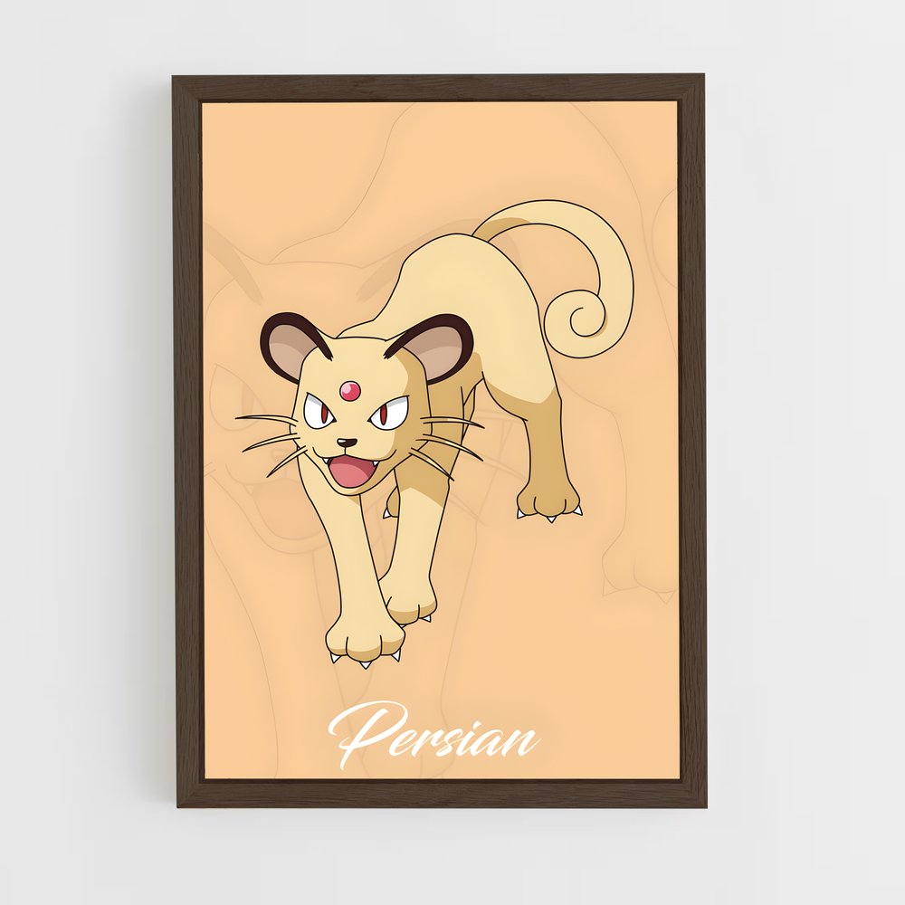 Poster Chat Pompier – affiche Pokemon (vue 5)