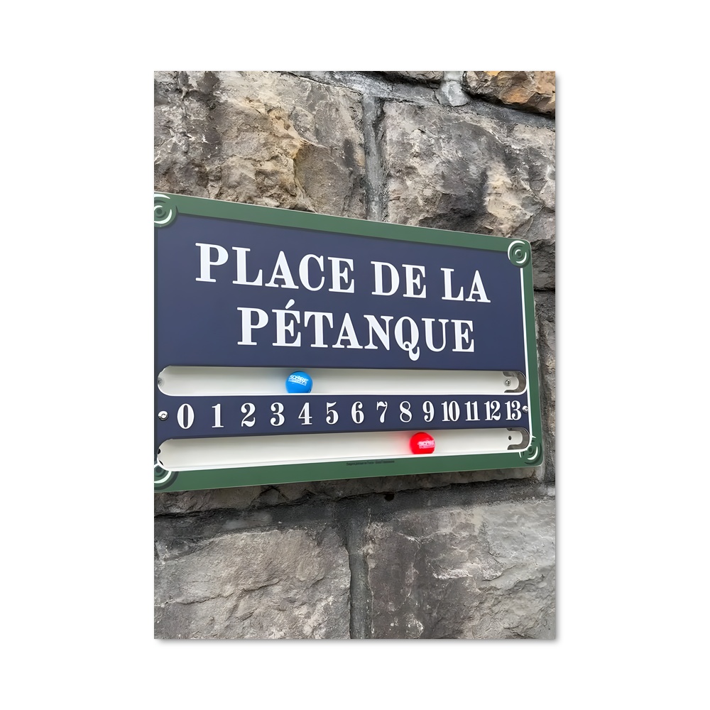 Poster Place de Pétanque