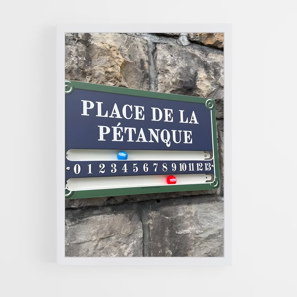 Poster Place de Pétanque (vue 3)